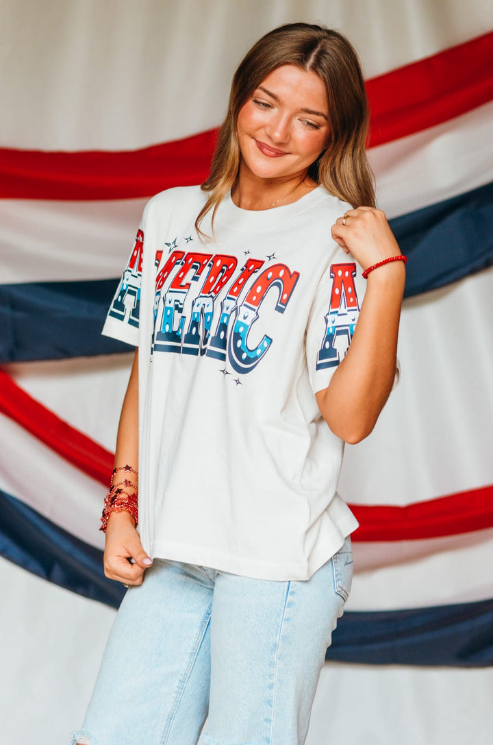 America Boxy Tee