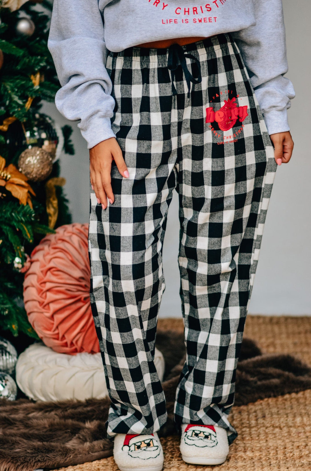 Berry Merry Plaid Pants