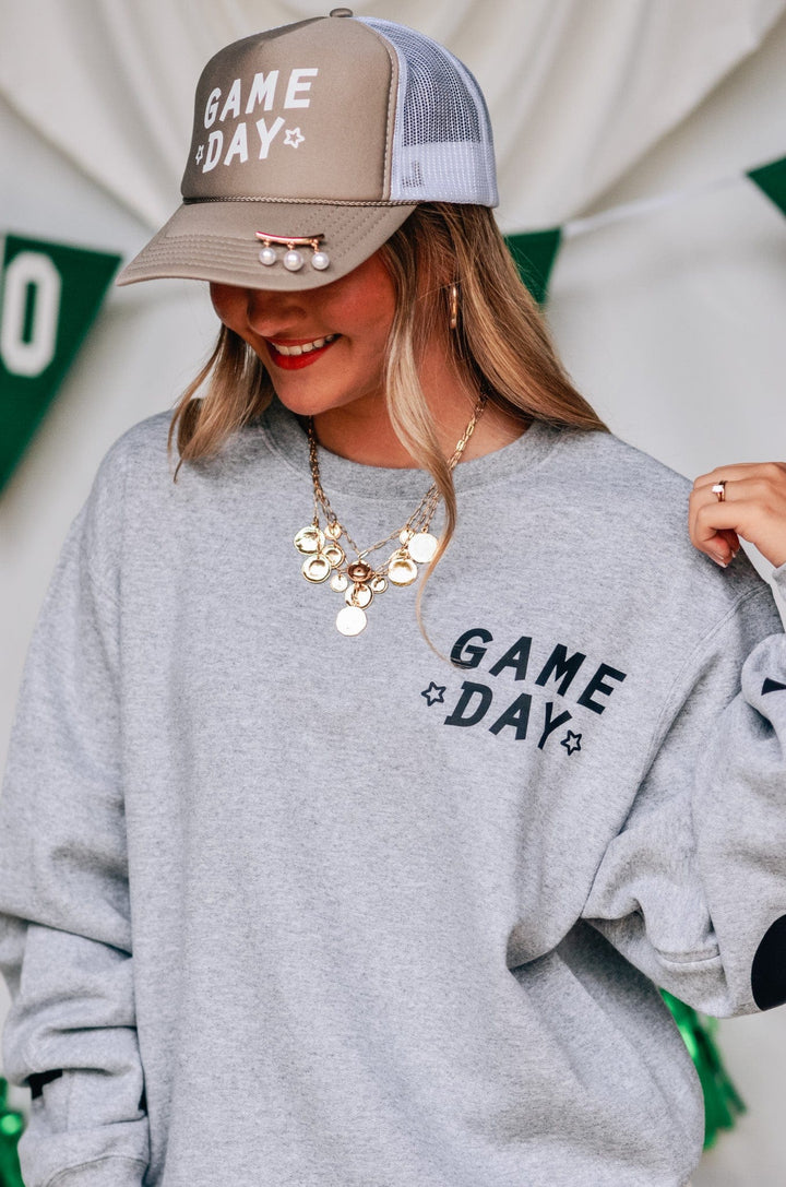 Game Day Khaki & White Trucker Hat