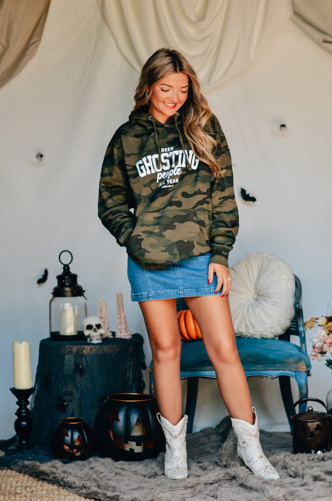 Been Ghosting People All Year Camo Hoodie
