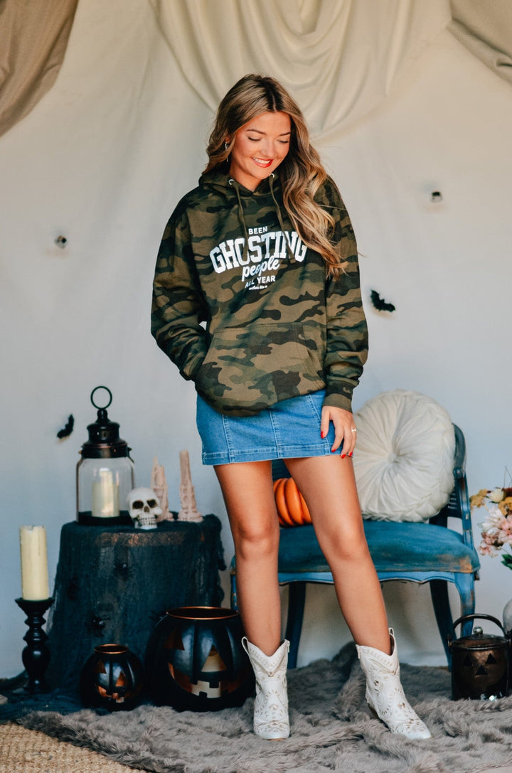 Been Ghosting People All Year Camo Hoodie