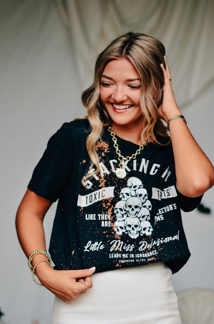 Toxic Traits Bleached Tee
