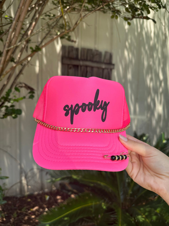 Spooky Hot Pink Trucker Hat