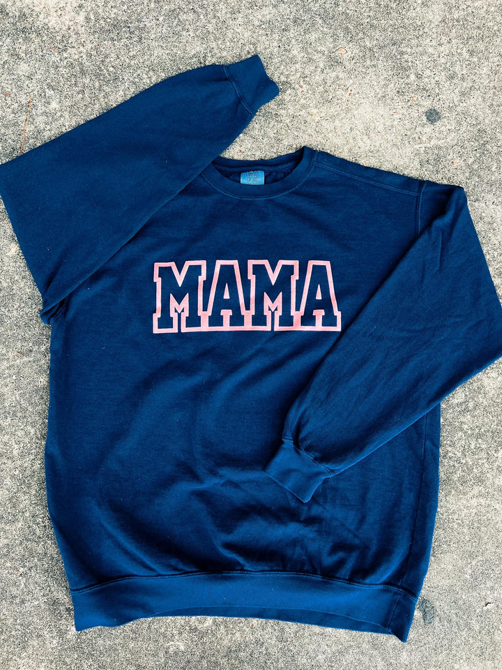 MAMA Outline PINK Puff CC Sweatshirt