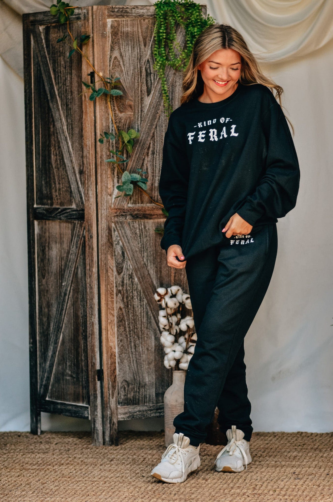 Kind of Feral Black Joggers