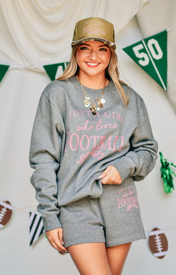 Just a Girl Who Loves Football Shorts