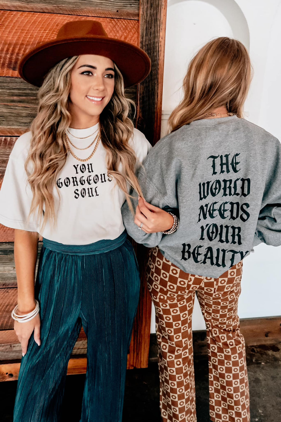 You Gorgeous Soul Sand Mock Neck Tee