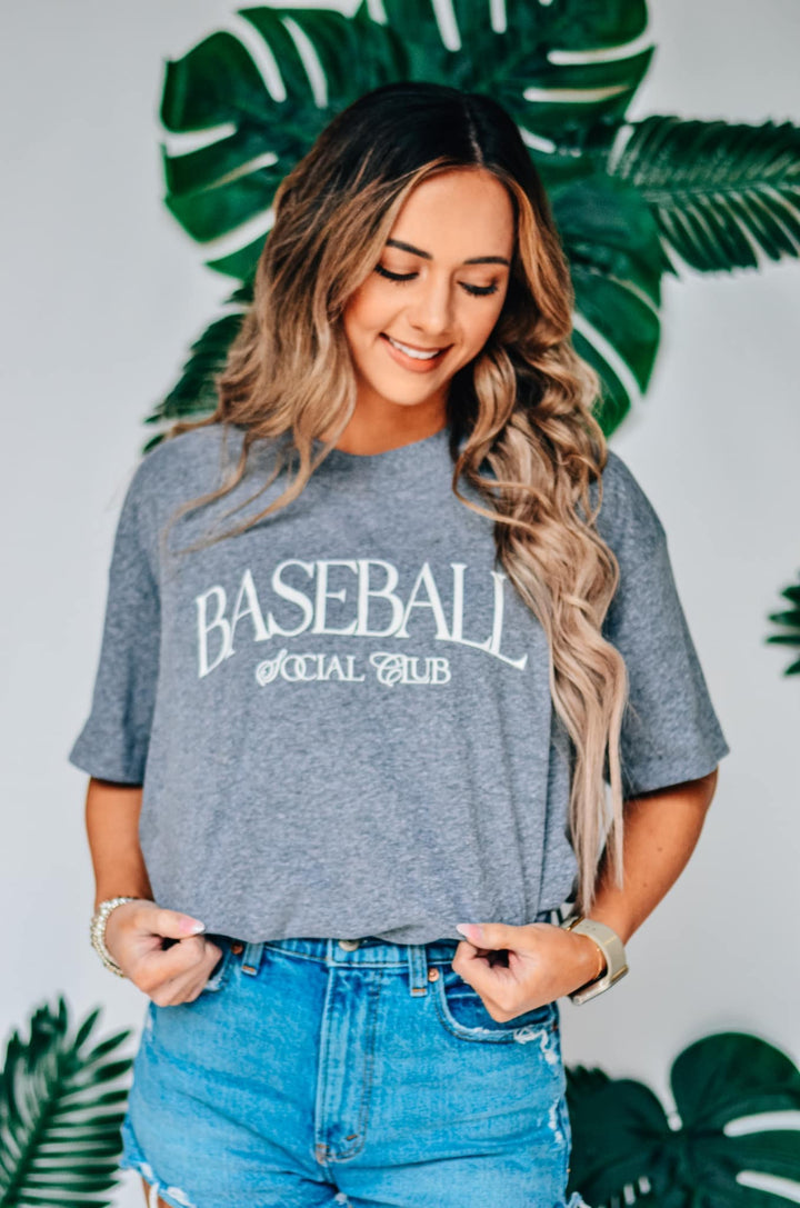 Baseball Social Club High Low Tee