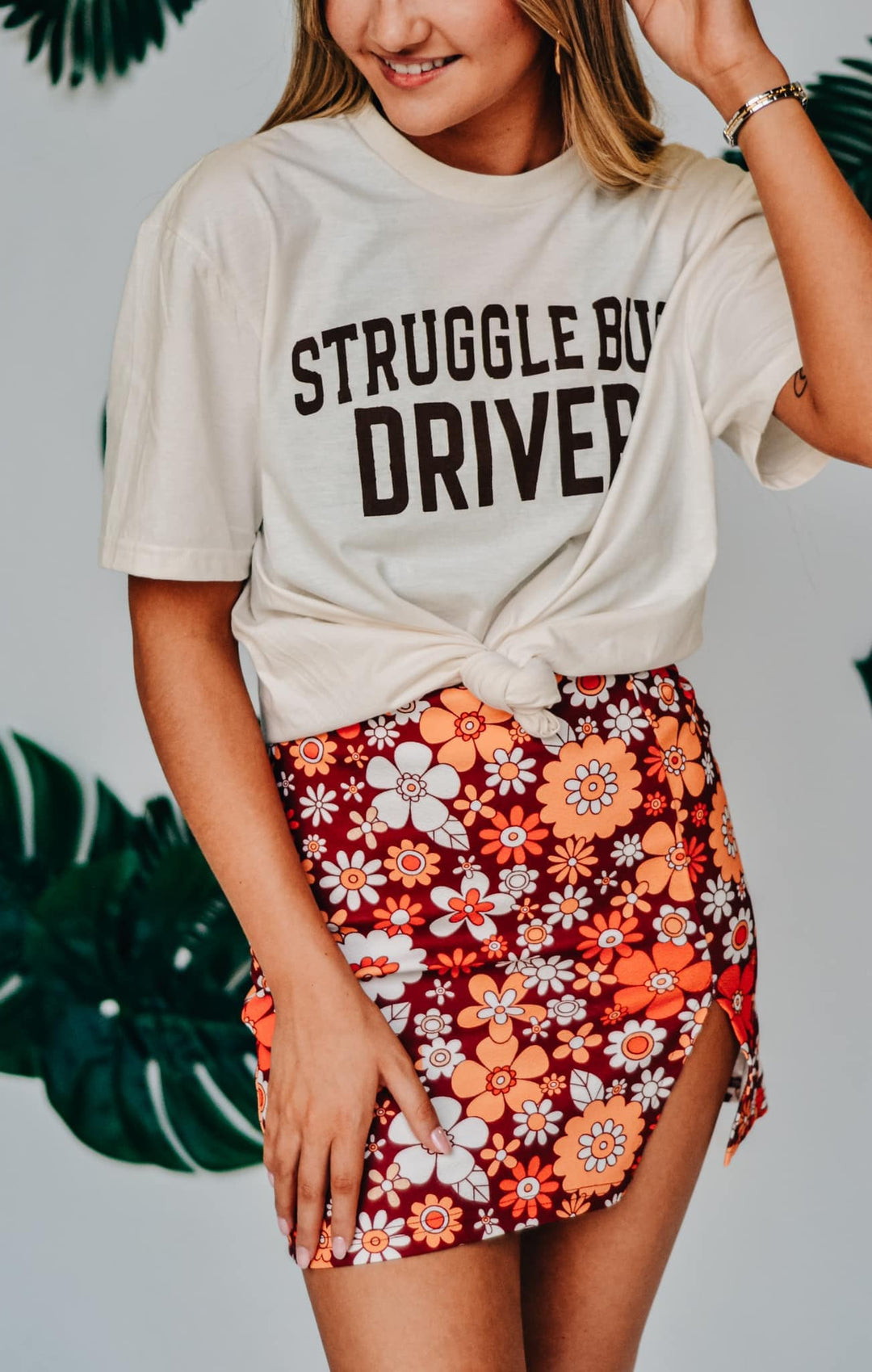 Struggle Bus Driver Cream Tee