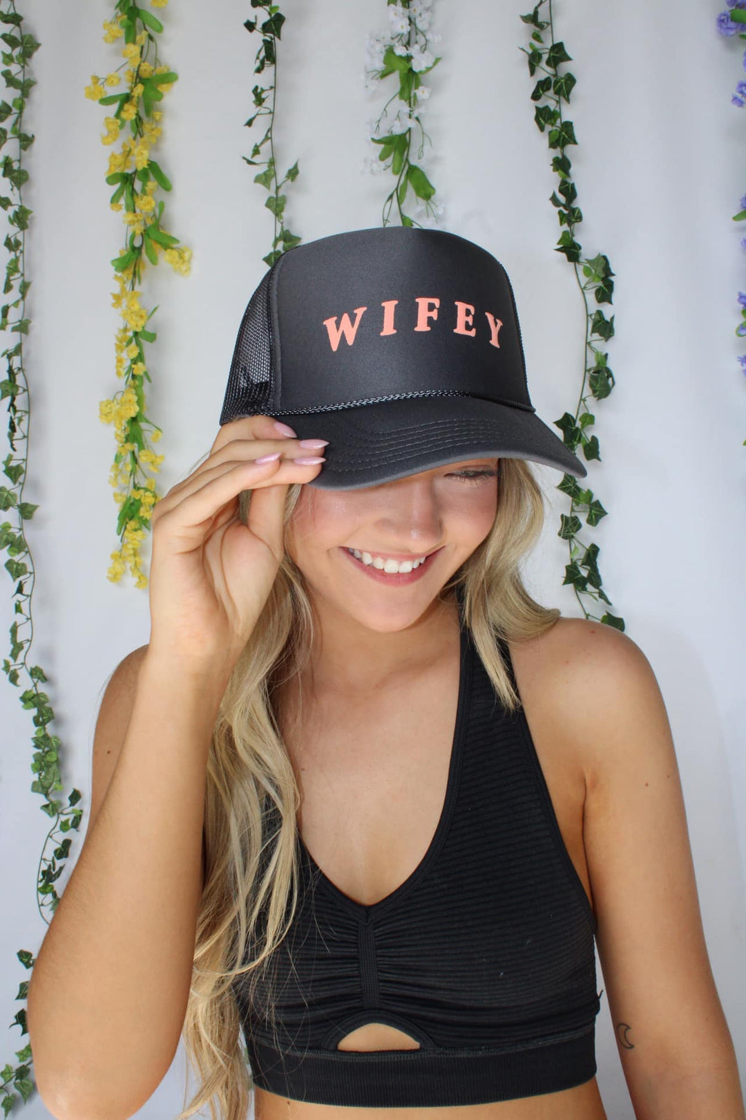 Wifey Charcoal Trucker Hat