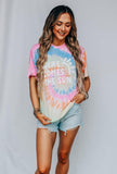 Here Comes The Sun Pastel Tie Dye Tee