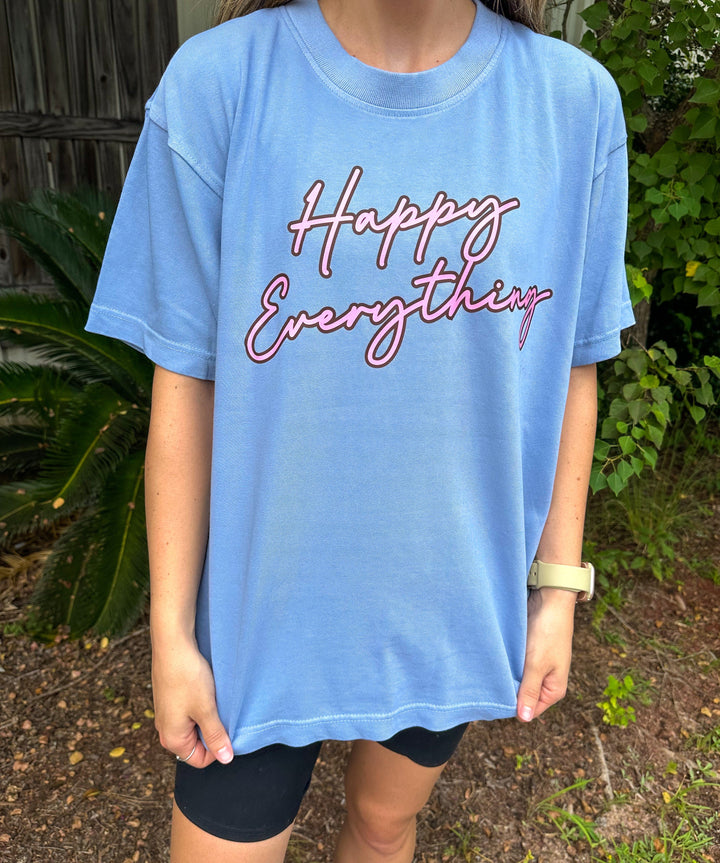 Happy Everything Mock Neck Tee