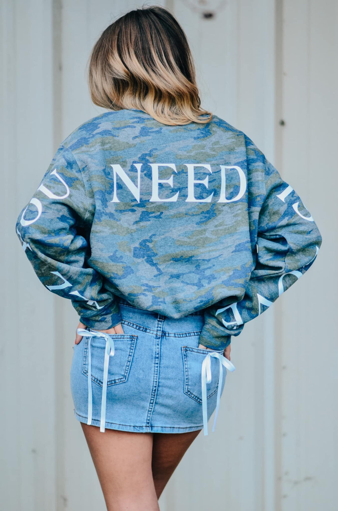 All You Need Is Love Camo Sweatshirt