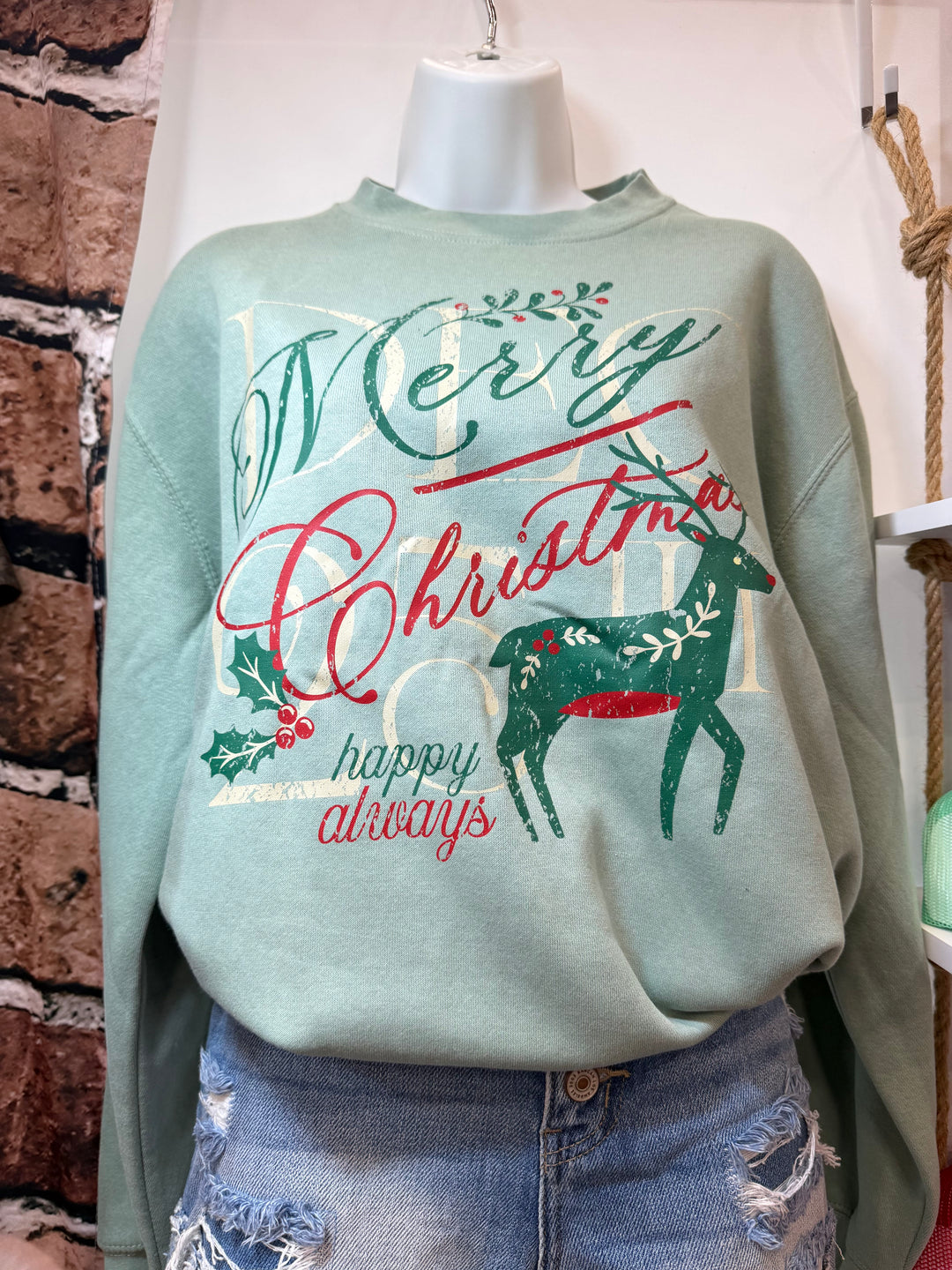 December 25th Vintage Christmas Sweatshirt