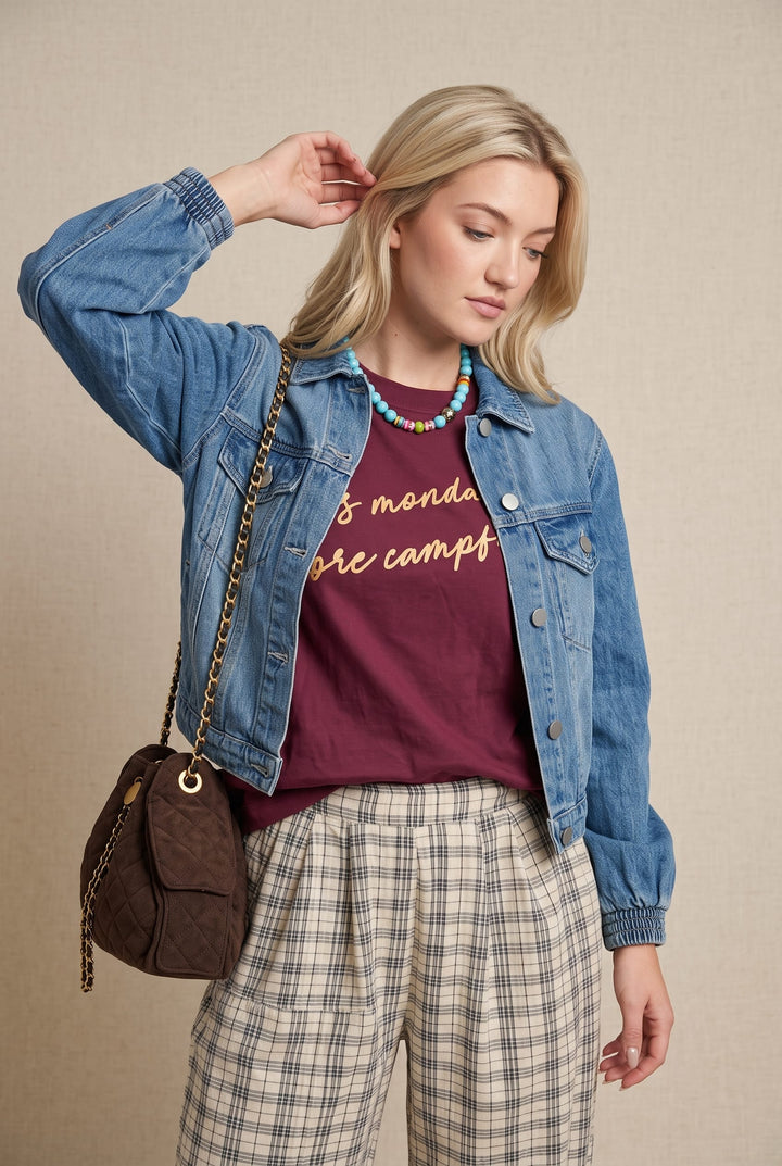 Less Mondays More Campfires Boxy Tee