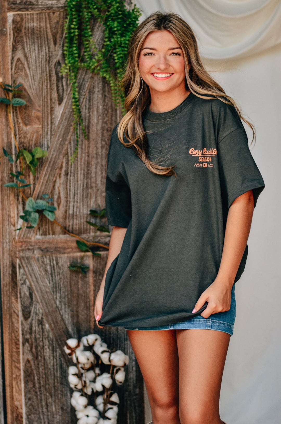 Cozy Cuddle Season Mock Tee