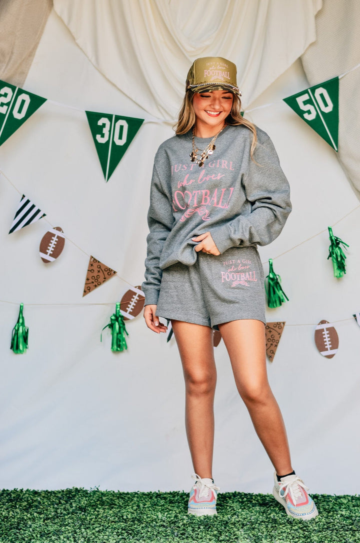 Just a Girl Who Loves Football Sweatshirt