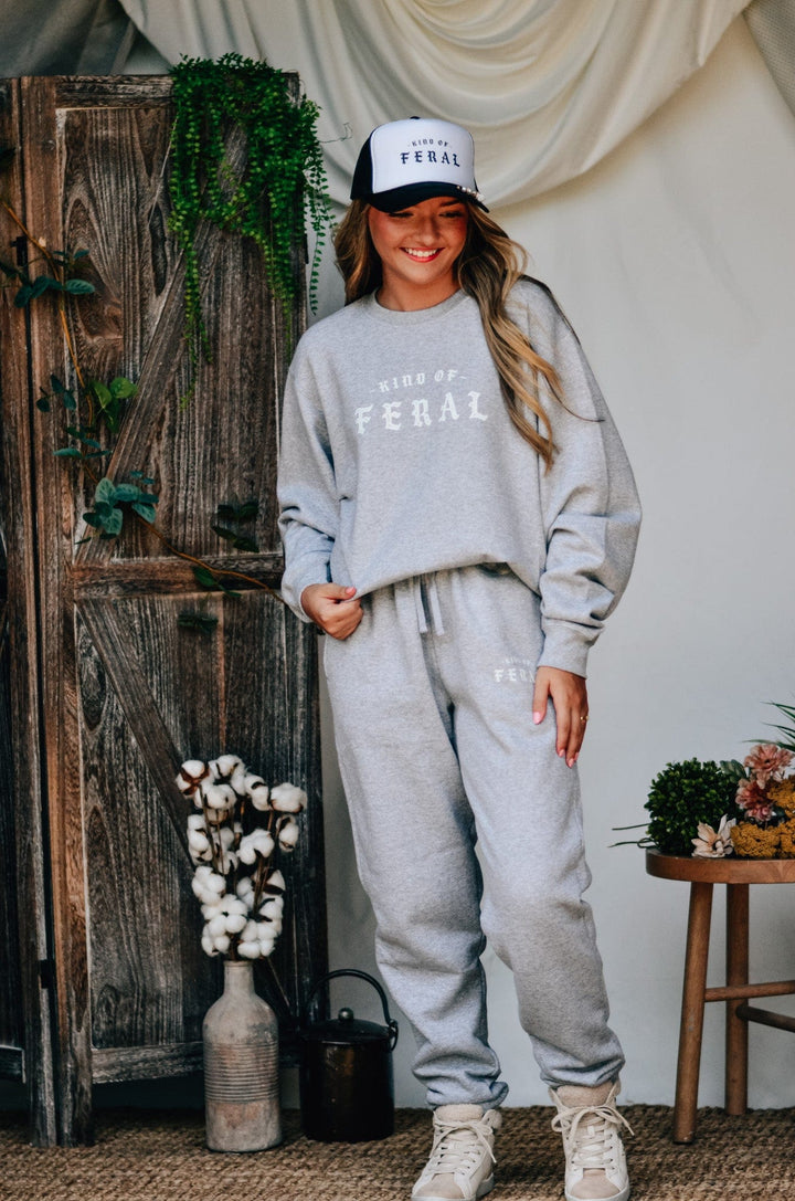 Kind of Feral Grey Sweatshirt