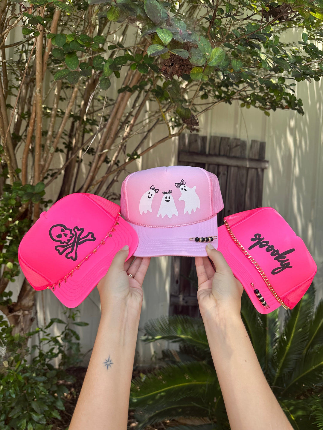 Spooky Hot Pink Trucker Hat