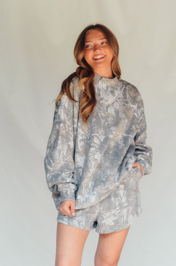 PREORDER ITEM (Estimated ship date 10/31) Vintage Camo Crew Sweatshirt