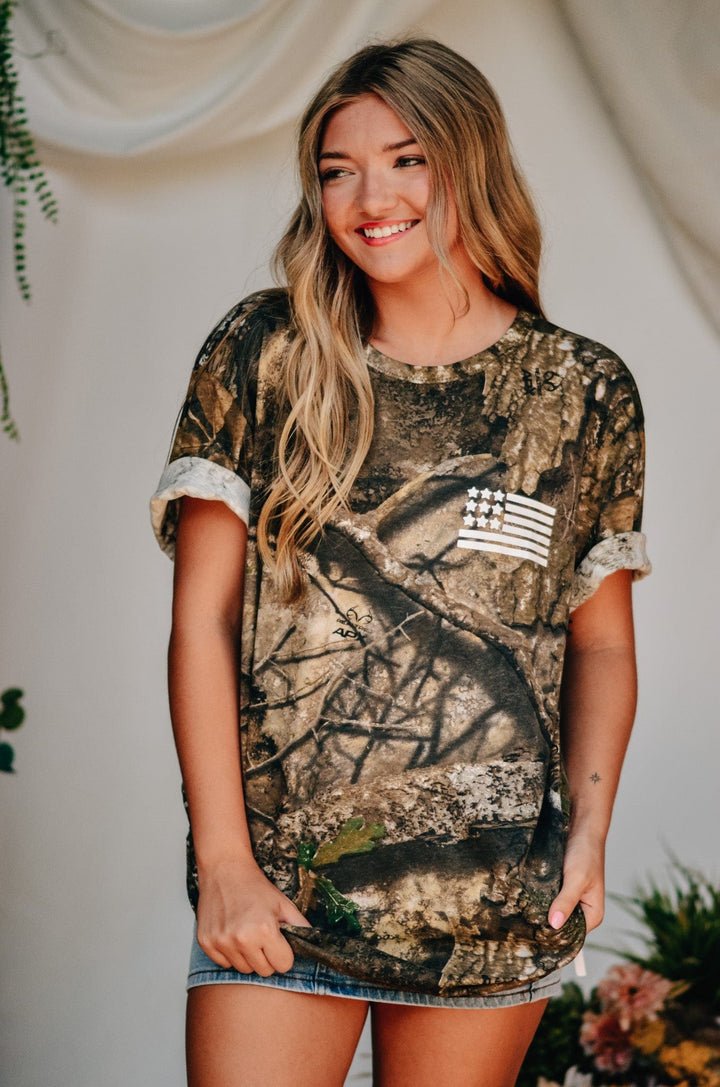 They're Not Like Us Camo Tee - NOT CUT