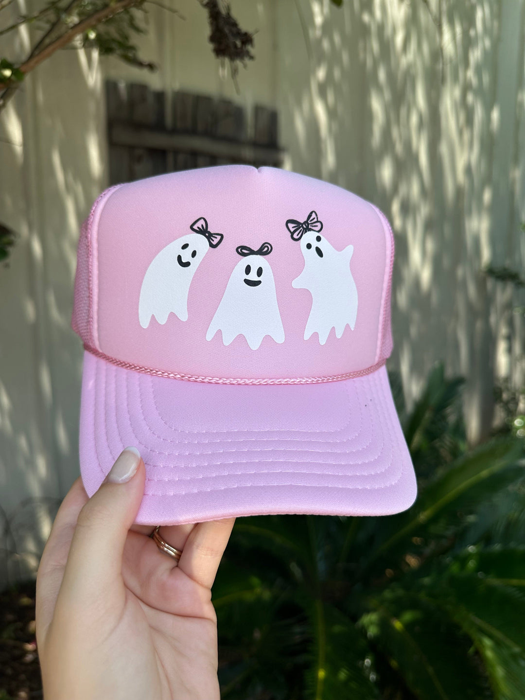 Pretty Ghouls Light Pink Trucker Hat