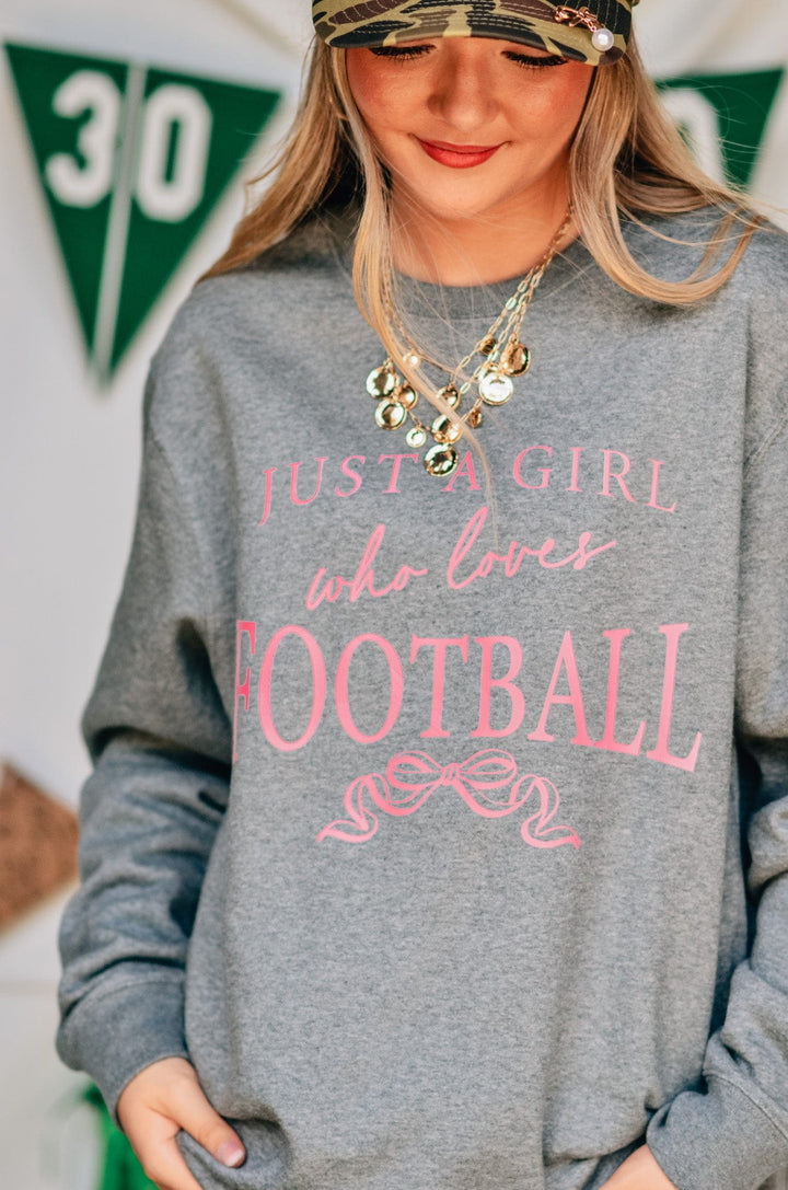 Just a Girl Who Loves Football Sweatshirt
