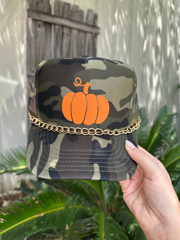 Lil Pumpkin Full Camo Trucker Hat