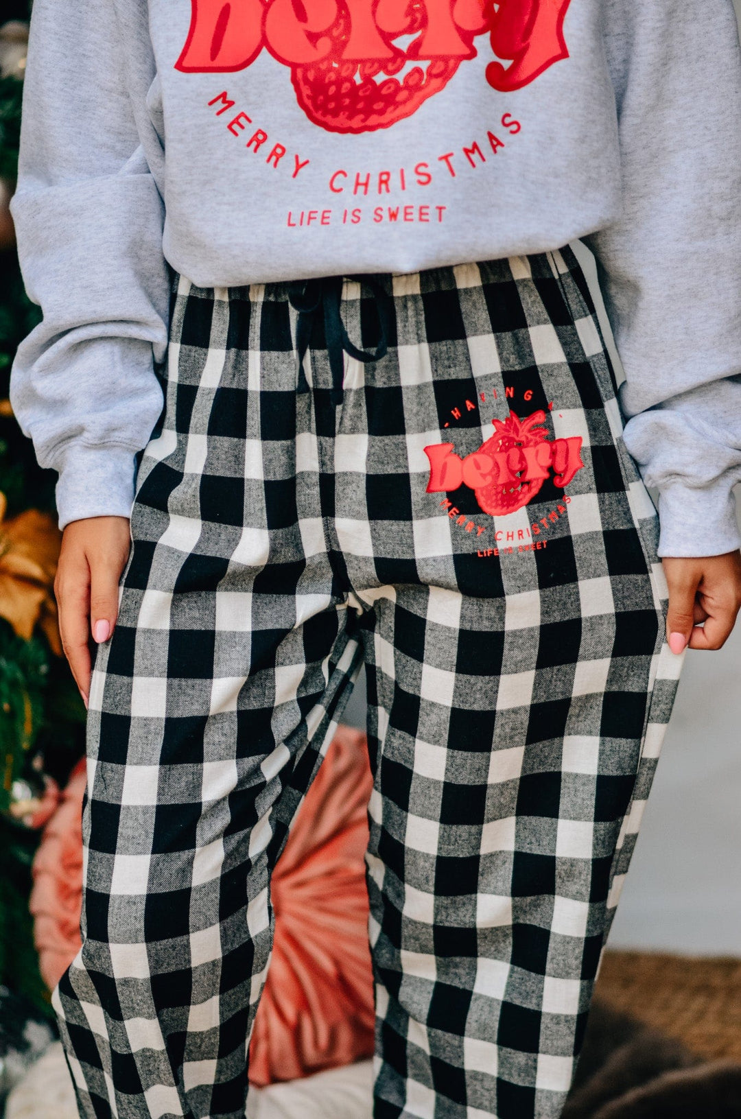 Berry Merry Plaid Pants