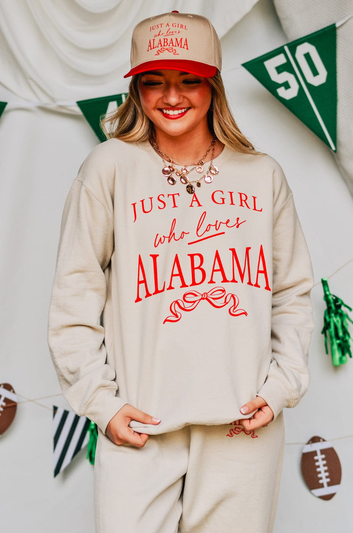 Just a Girl Who Loves Alabama Sweatshirt