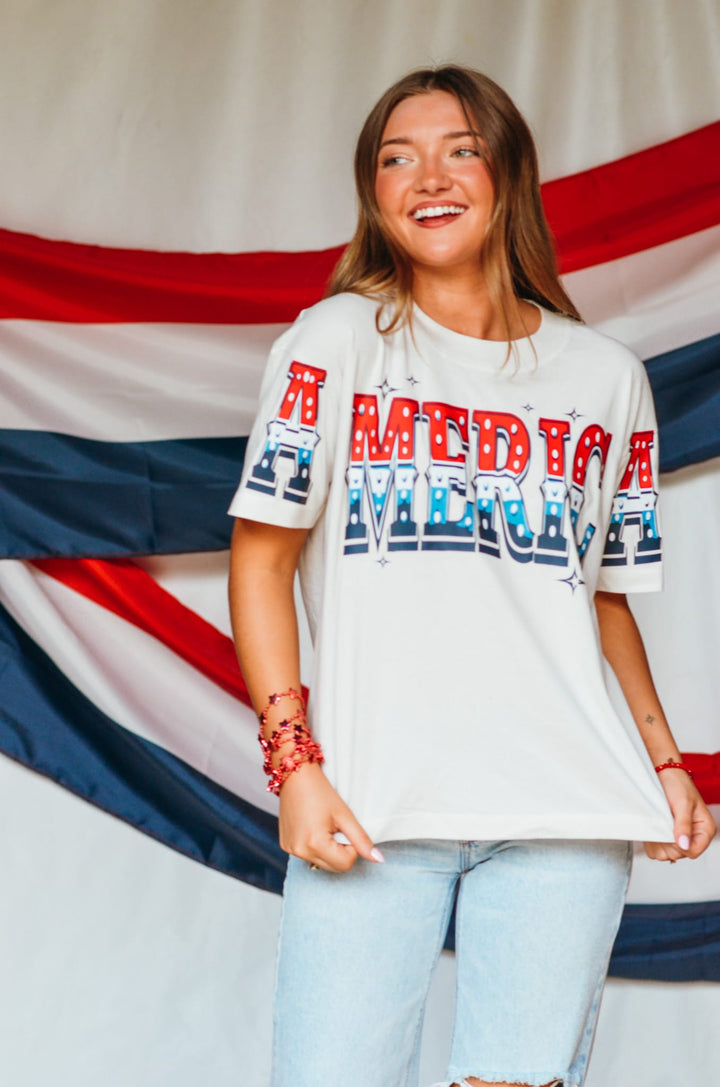 America Boxy Tee