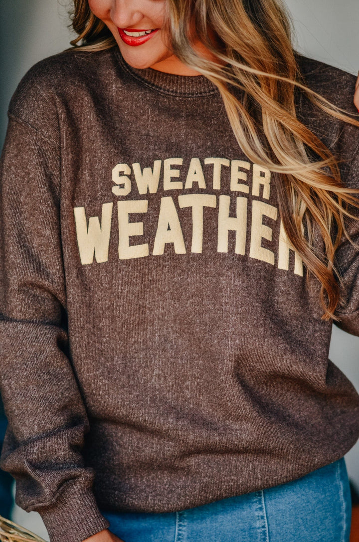 Sweater Weather Knit Sweatshirt