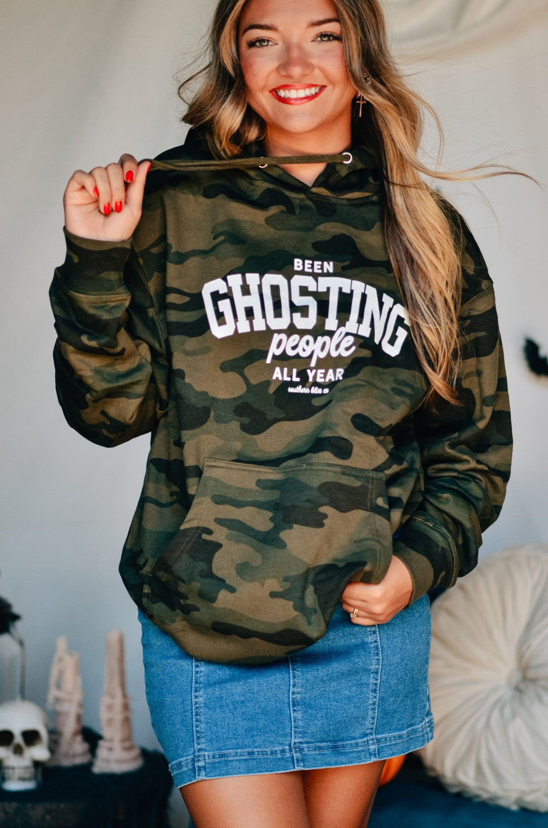 Been Ghosting People All Year Camo Hoodie