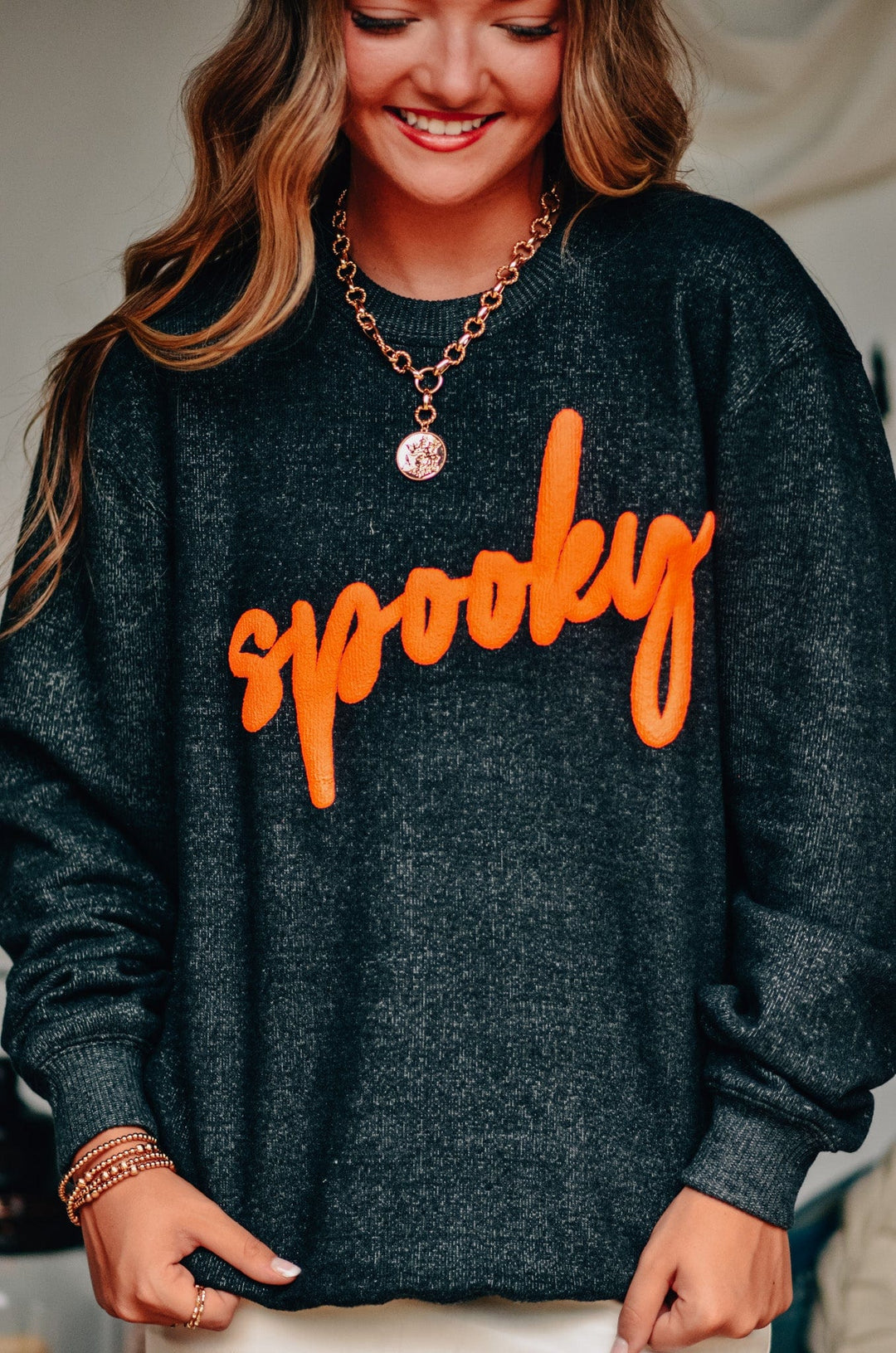 Spooky Knit Sweatshirt