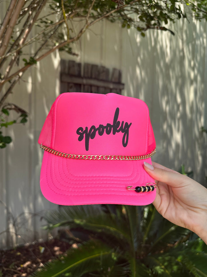Spooky Hot Pink Trucker Hat