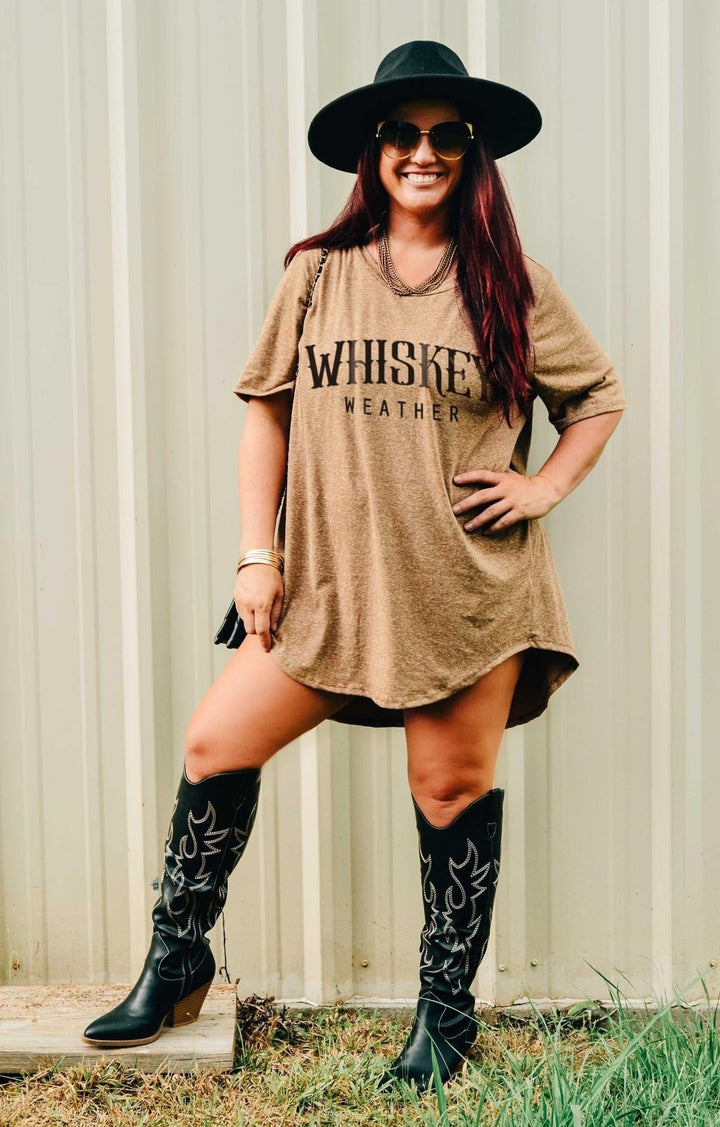 Whiskey Weather Scoop Tee