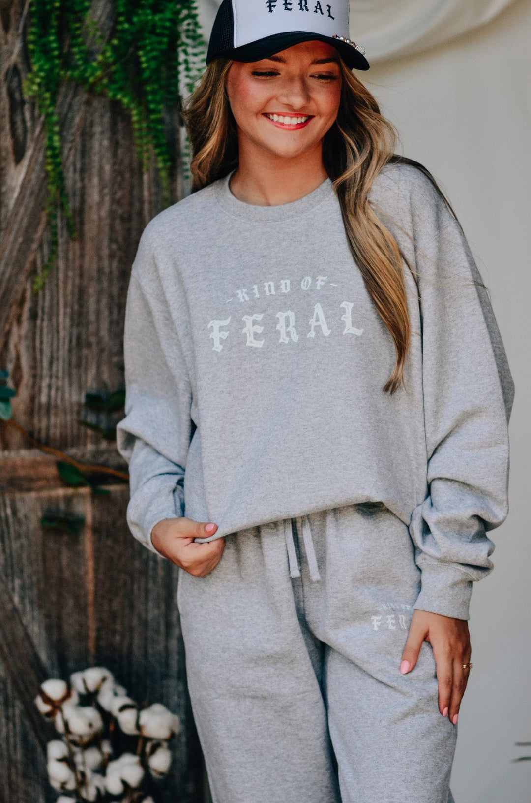 Kind of Feral Grey Sweatshirt