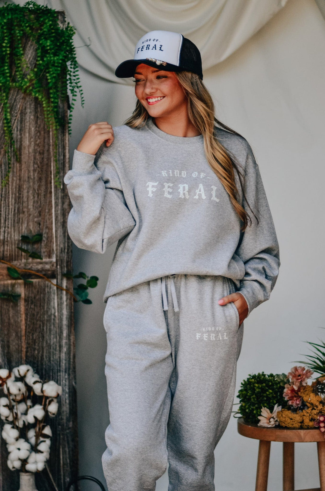 Kind of Feral Grey Sweatshirt