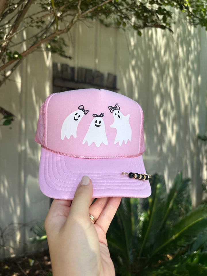 Pretty Ghouls Light Pink Trucker Hat