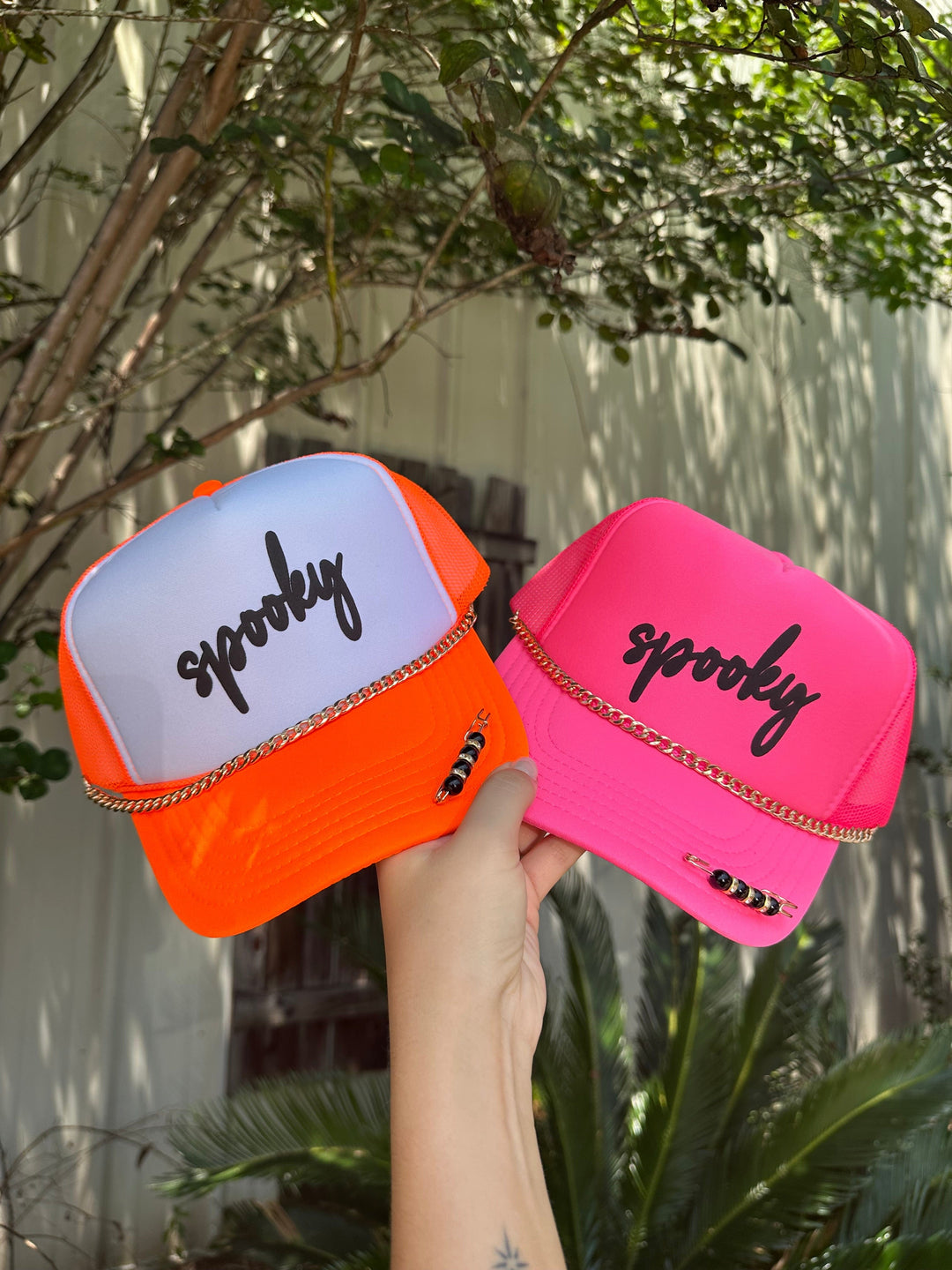 Spooky Hot Pink Trucker Hat
