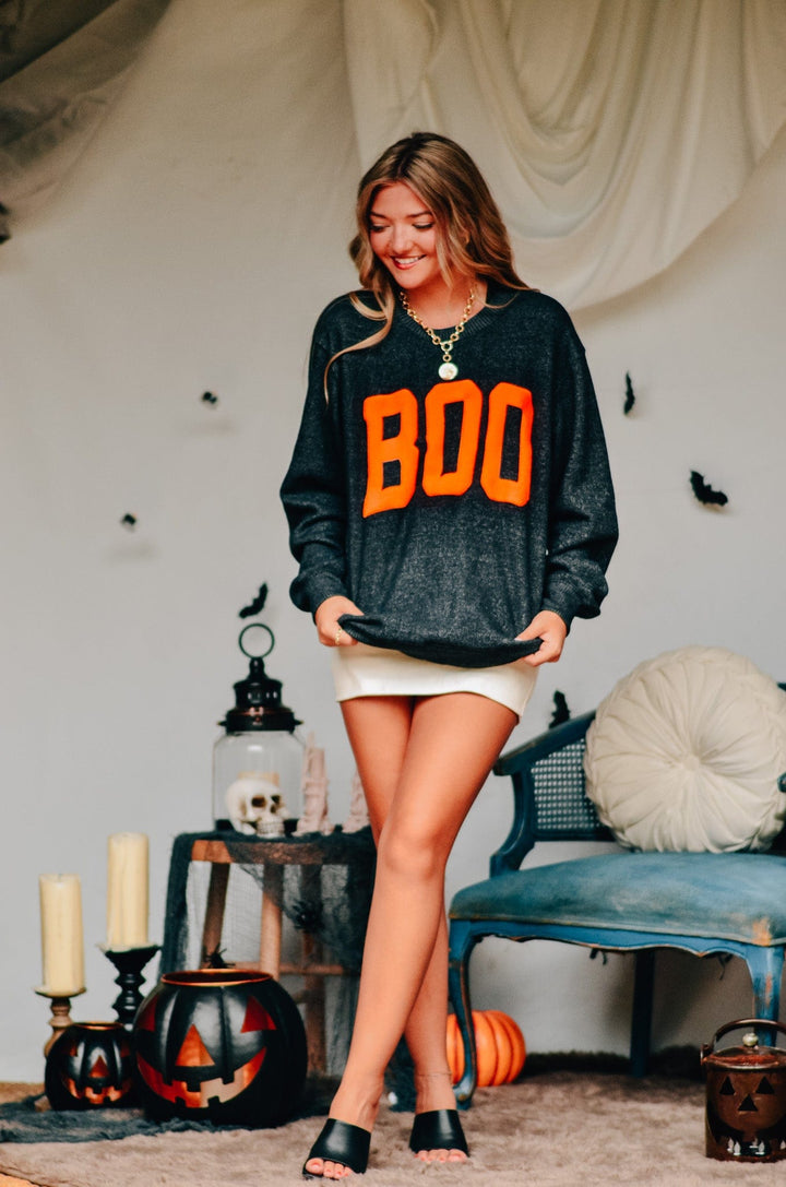 BOO Knit Sweatshirt