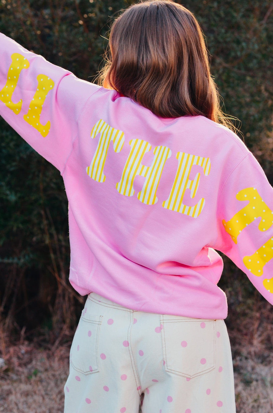 God Is Good Pink Sweatshirt