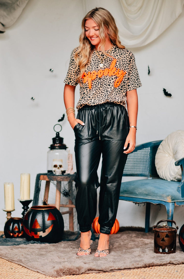 Spooky Bleached Leopard Tee