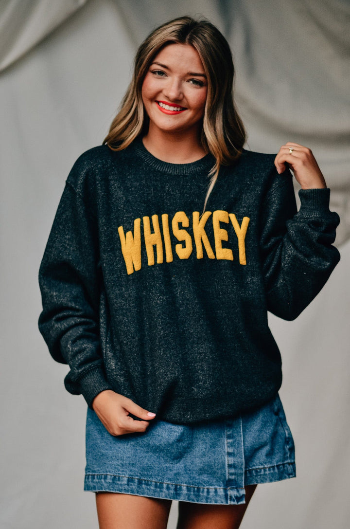 Whiskey Knit Sweatshirt