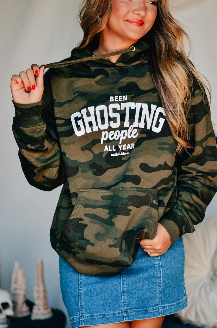 Been Ghosting People All Year Camo Hoodie