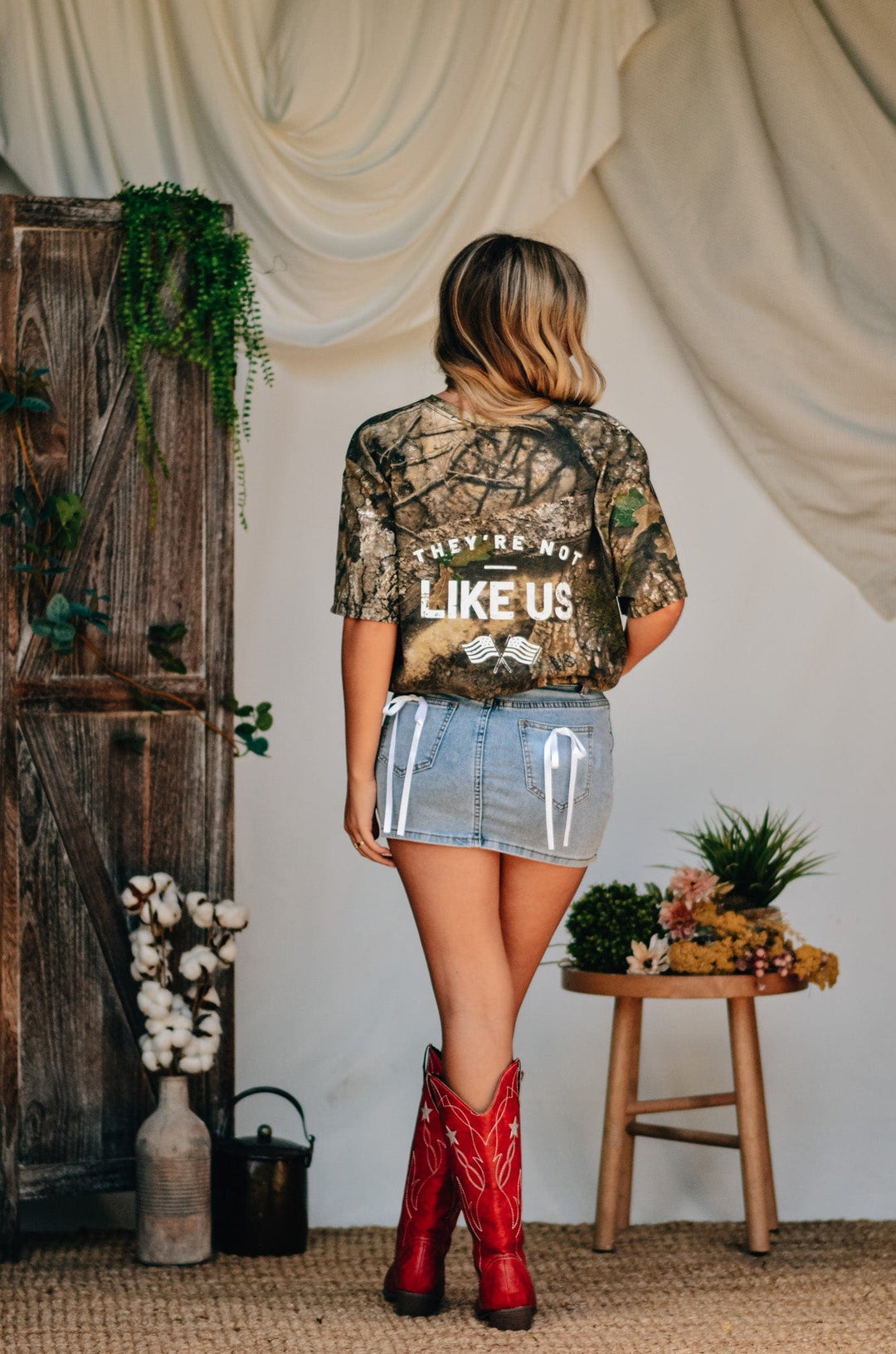 They're Not Like Us Camo Tee - NOT CUT
