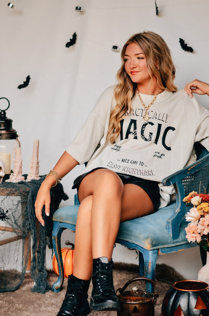 Practically Magic Mock Neck Tee
