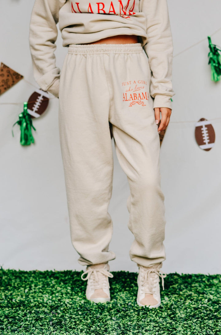 Just a Girl Who Loves Alabama Joggers