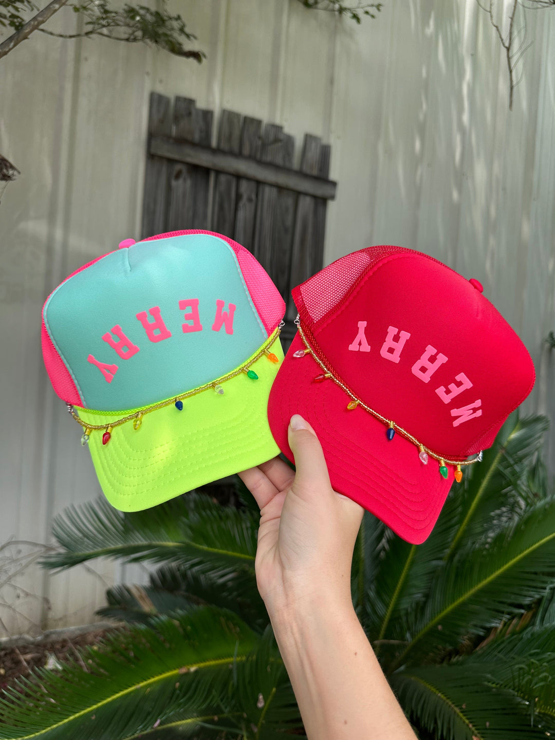 Merry Arch Red Trucker Hat
