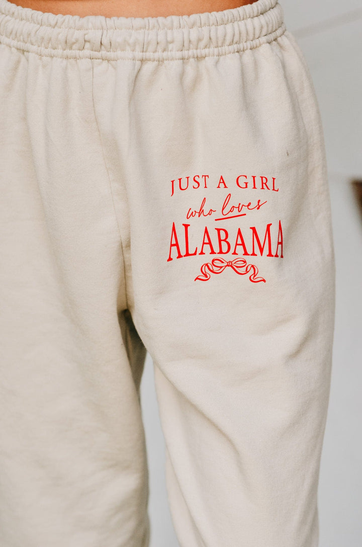 Just a Girl Who Loves Alabama Joggers